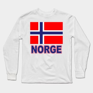 The Pride of Norway (Norge) - Norwegian Language and Flag Design Long Sleeve T-Shirt